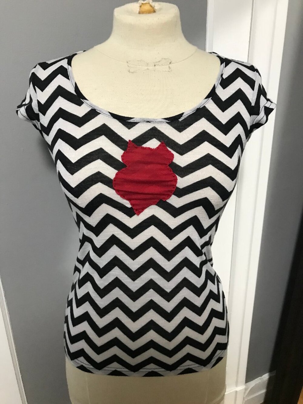 Twin Peaks Inspired Handmade DIY Top SMALL Mystery Horror David Lynch